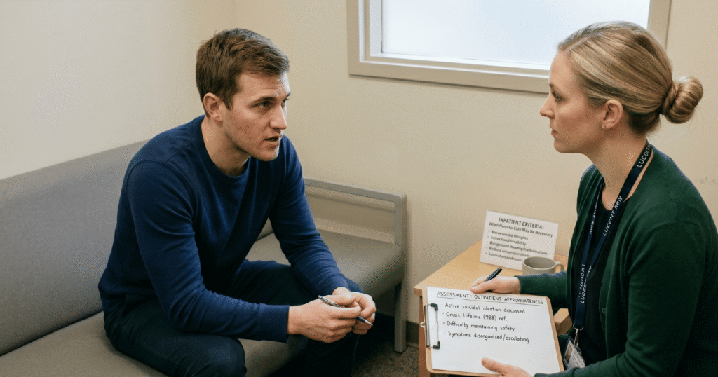 When Outpatient Mental Health Care Is Not Appropriate