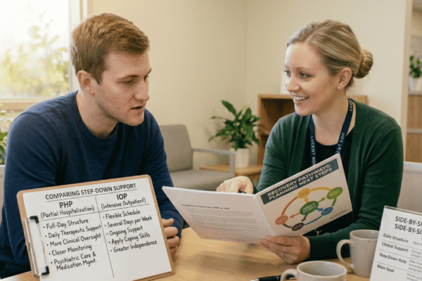 PHP vs IOP After Inpatient Treatment: Comparing Step-Down Support